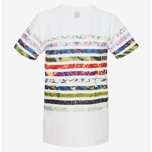 Rosie Assoulin‎ Fall/Winter 2018 Designer Striped Multicolored Print Bedazzled S